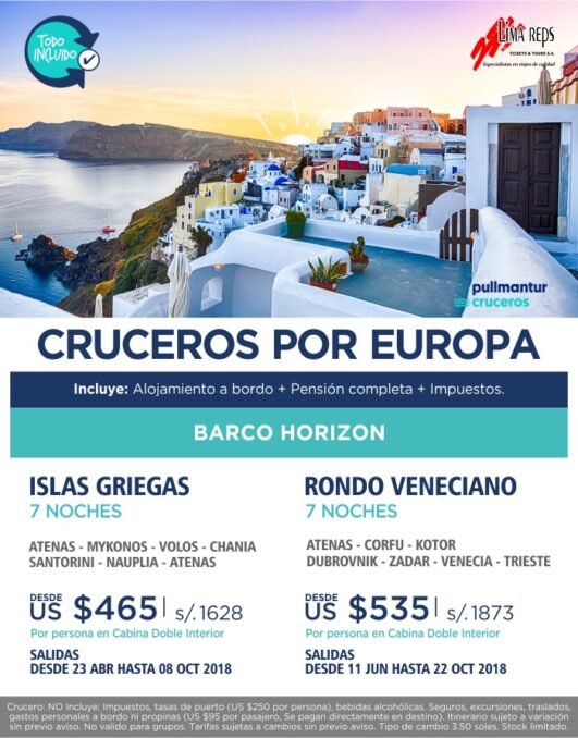 Cruceros por Europa